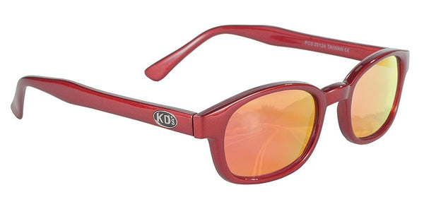 KD SUNGLASS FIRE RED FRAME/ RED MIRROR LENS