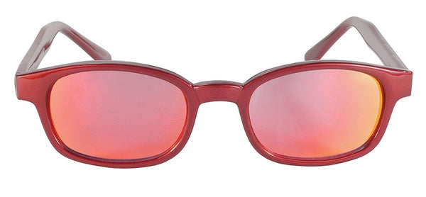 KD SUNGLASS FIRE RED FRAME/ RED MIRROR LENS