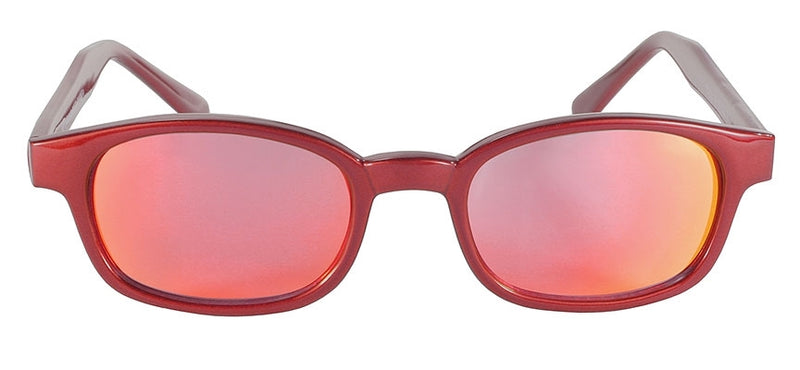 KD SUNGLASS FIRE RED FRAME/ RED MIRROR LENS