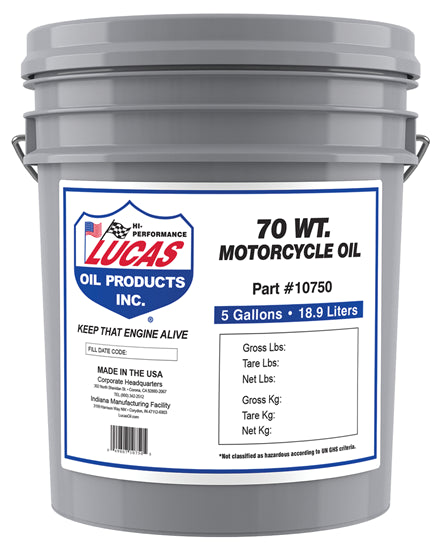 FIVE GALLON LUCAS OIL