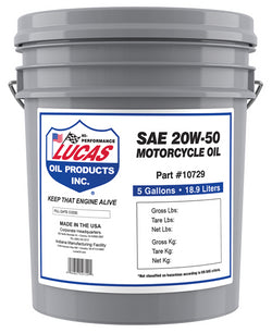 FIVE GALLON LUCAS OIL